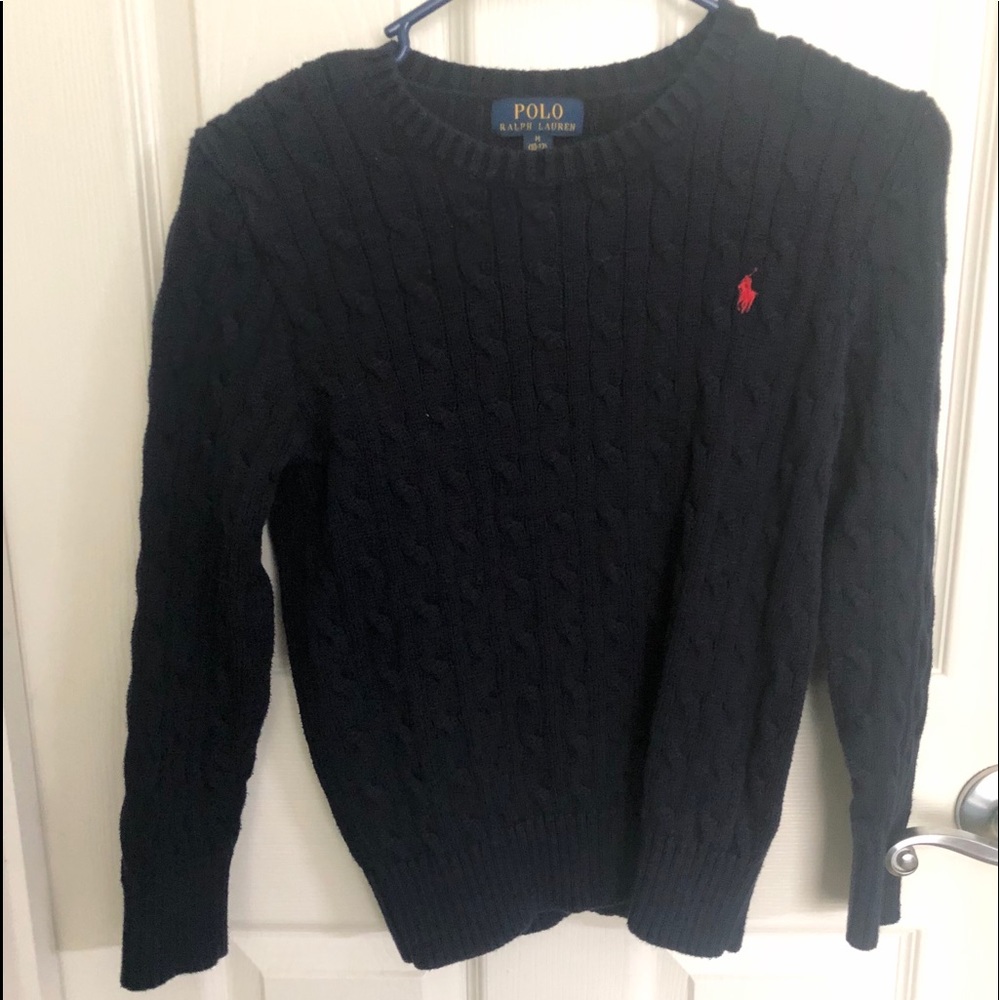 Cable-knit sweater